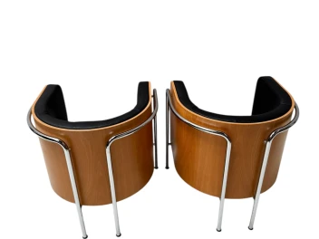 Bauhaus Style S3002 Club Tub Armchairs by Christoph Zschoke for Thonet, 2000s